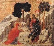 Duccio di Buoninsegna Appearence to Mary Magdalene oil on canvas